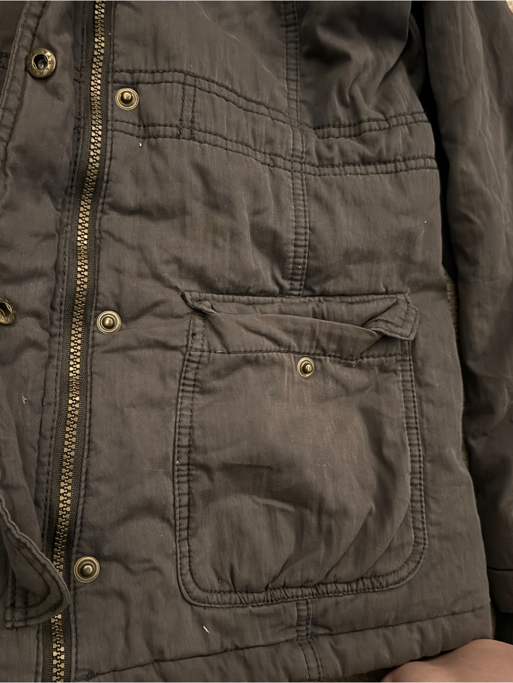 Mossimo Supply Co. Hooded Utility Jacket Winter Charcoal - Picture 12 of 16